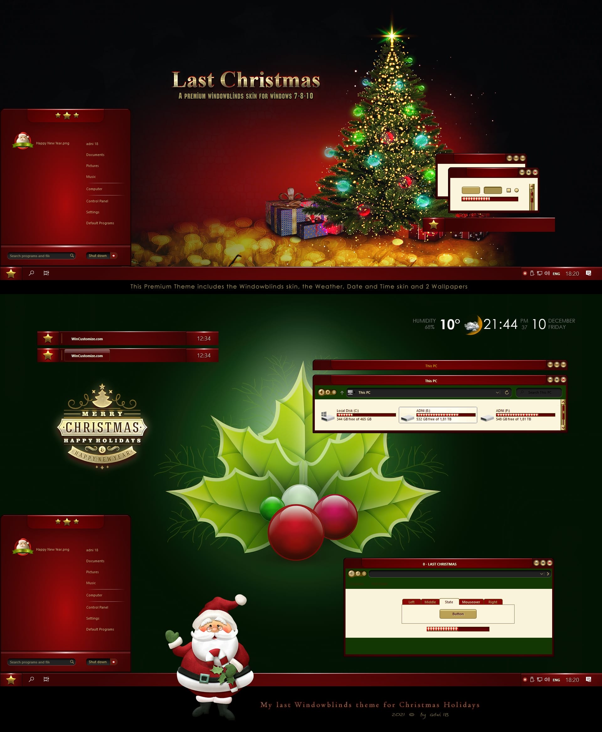 LAST CHRISTMAS WINDOWBLINDS THEME