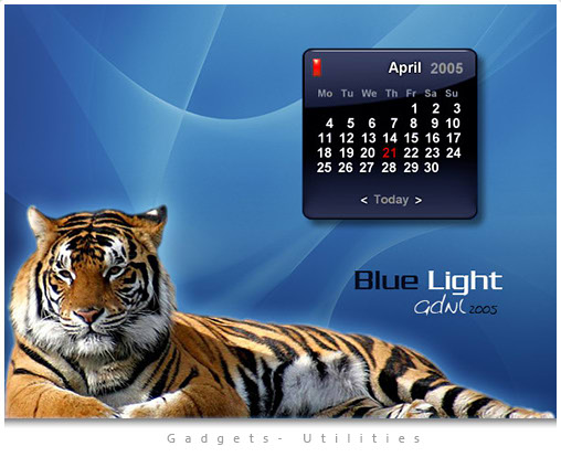 BL Calendar Blue  [Gadget - Widget]