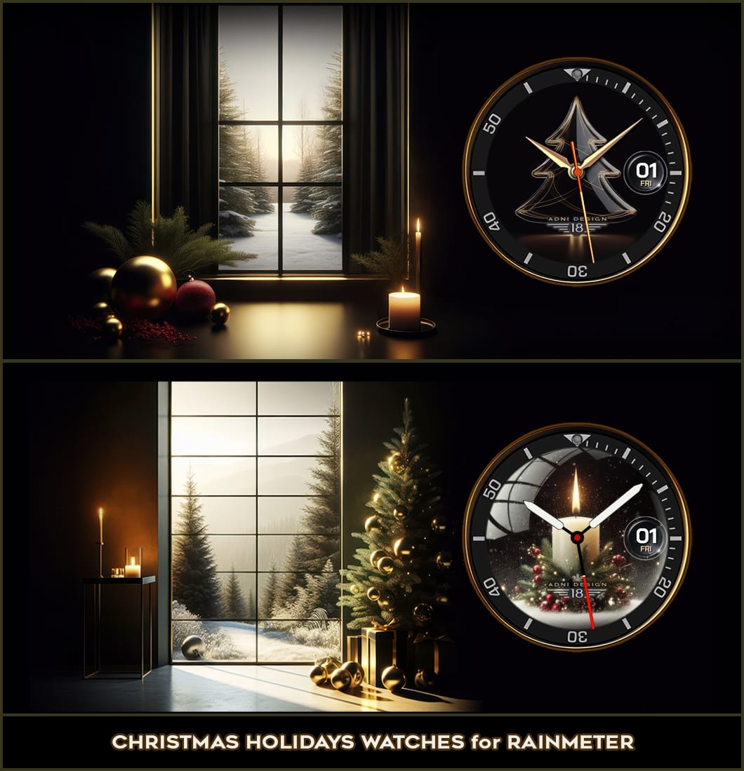 HOLIDAYS TIME (RAINMETER)