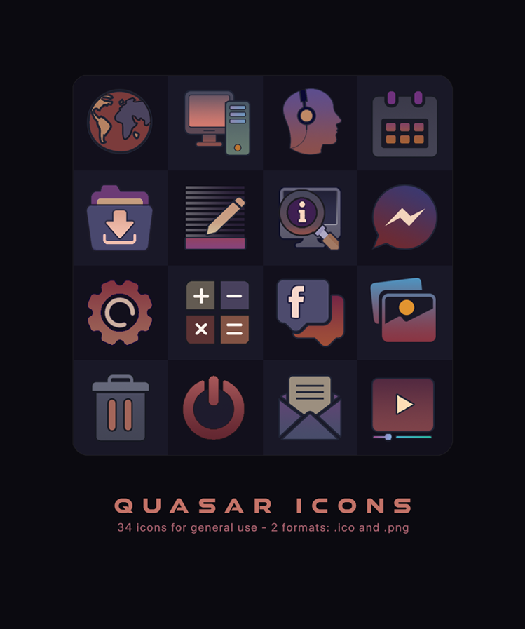 QUASAR Icons Set