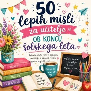 50 lepih misli za učitelje ob koncu šolskega leta